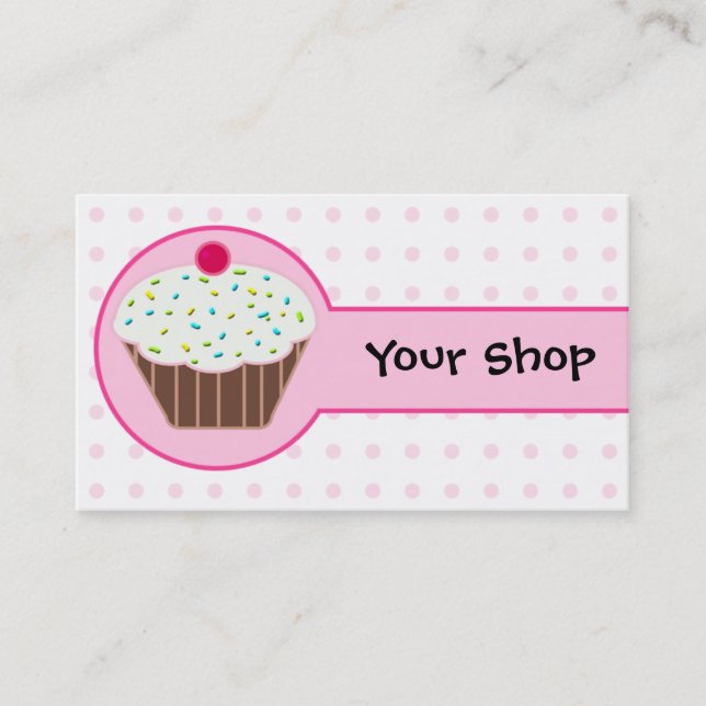 cupcake business Cards (Front)