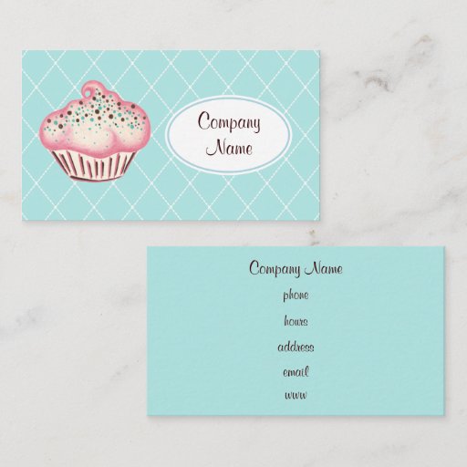 Customizable Cupcake Business Cards