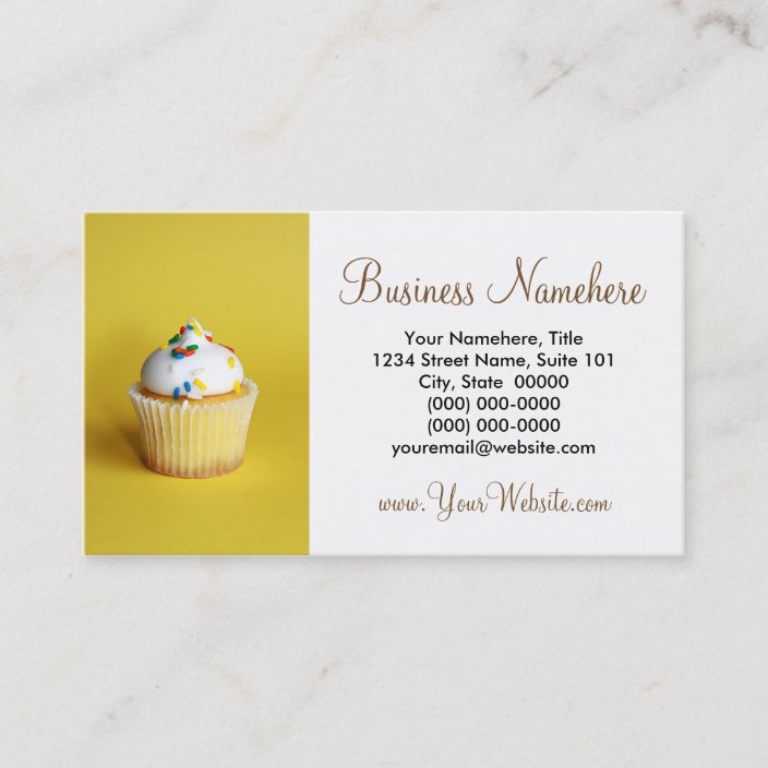 cupcake business cards