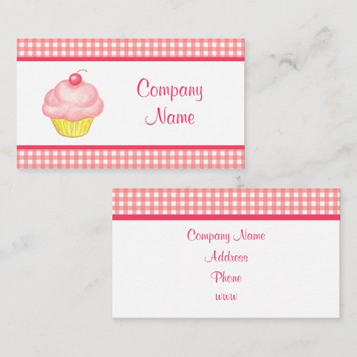 Customizable Cupcake Business Cards