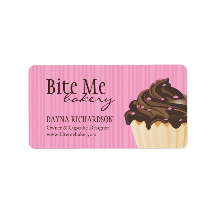 Cupcake Business Packaging Labels