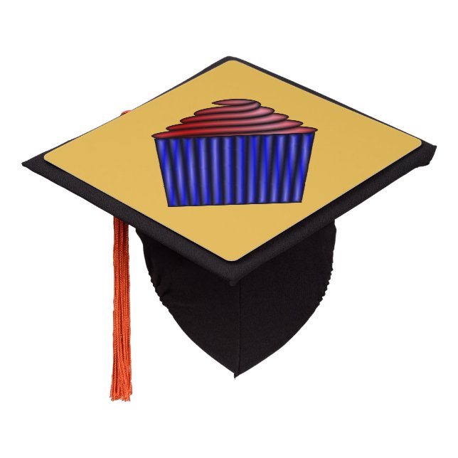 Cupcake by Kenneth Yoncich Graduation Cap Topper (Angled)