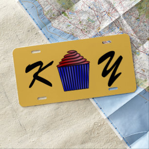 Cupcake by Kenneth Yoncich License Plate