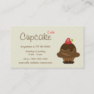 Cupcake Cafe Business Card