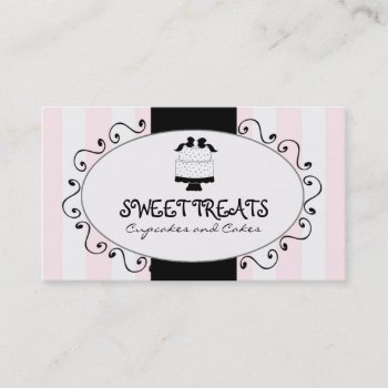 Cupcake Cake Bakery Business Cards by CoutureBusiness at Zazzle
