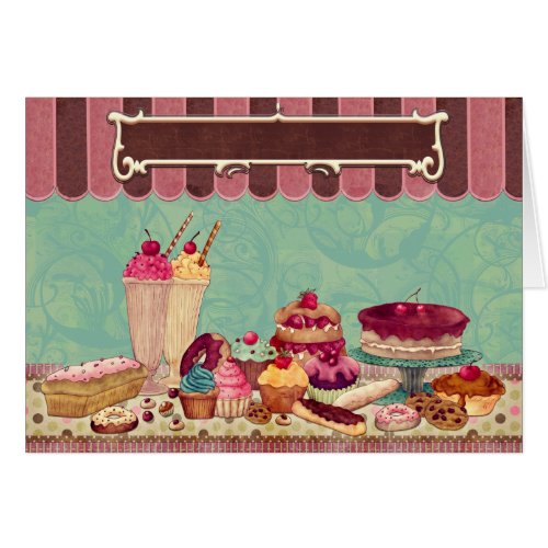 Cupcake Cake Party Sign Banner