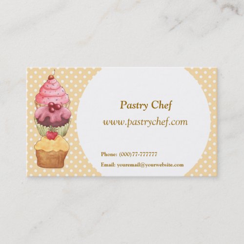 Cupcake Cake Pastries Business Card