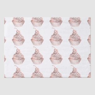 Cupcake Cakes & Sweets Home Bakery Rustic Vintage Tissue Paper