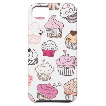 Cupcake Candy Pattern Vintage Iphone 5 Iphone Se/5/5s Case