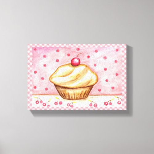 Cupcake Canvas Art Print