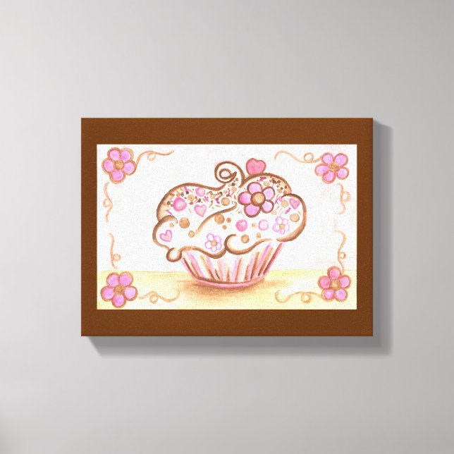 Cupcake Canvas Art Print (Front)