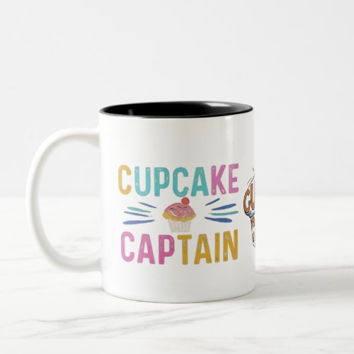 Cupcake Captain Two_Tone Coffee Mug