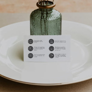 Cupcake Care Minimalist Flat Thank You Card