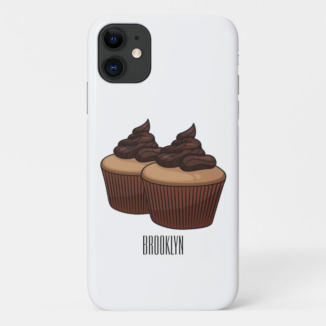 Cupcake cartoon illustration  Case-Mate iPhone case (Back)