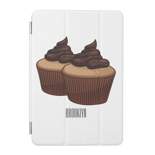 Cupcake cartoon illustration  iPad mini cover
