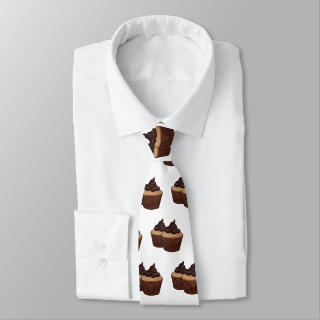 Cupcake cartoon illustration  neck tie (Tied)
