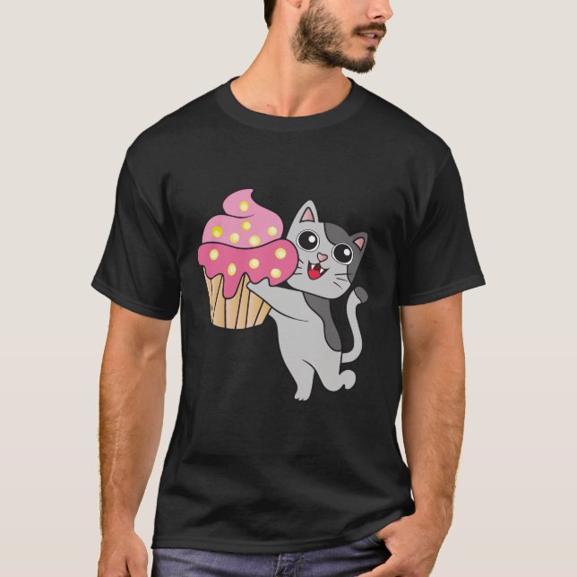 CUPCAKE CAT BIRTHDAY T-SHIRTS (Front)
