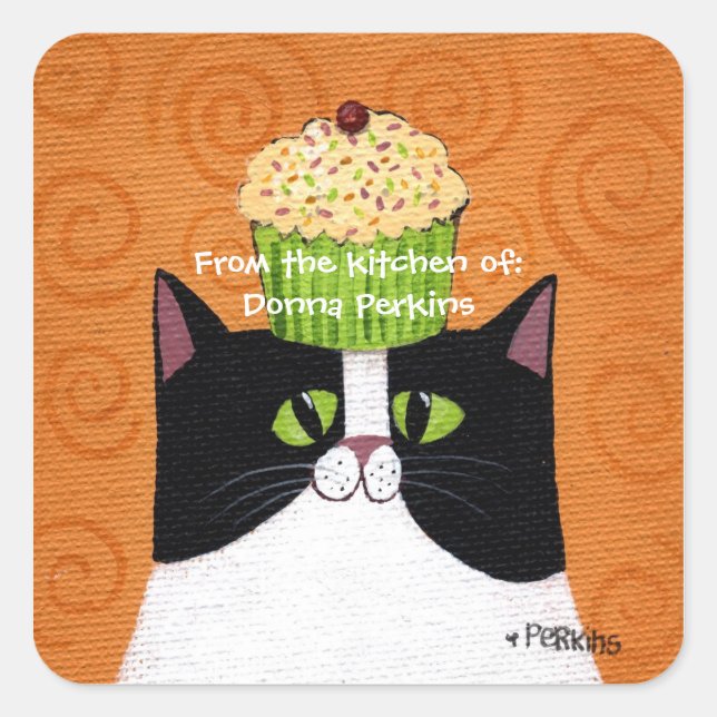 Cupcake Cat Sticker (Front)