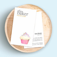 Cupcake Catering Pastry Chef Baking Business Card