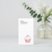Cupcake Catering Pastry Chef Baking Business Card (Standing Front)
