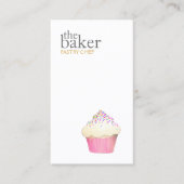Cupcake Catering Pastry Chef Baking Business Card (Front)