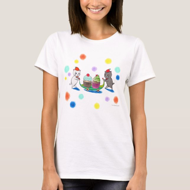 Cupcake Cats T-Shirt (Front)