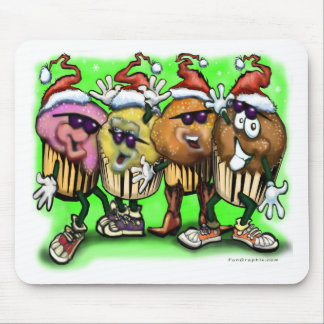 CupCake Christmas Mouse Pad