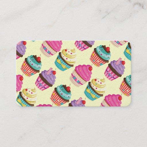 Customizable Cupcake Company Business Card
