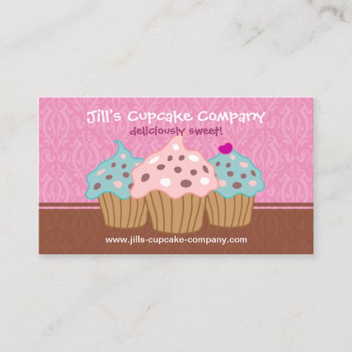Customizable Cupcake Company Business Card