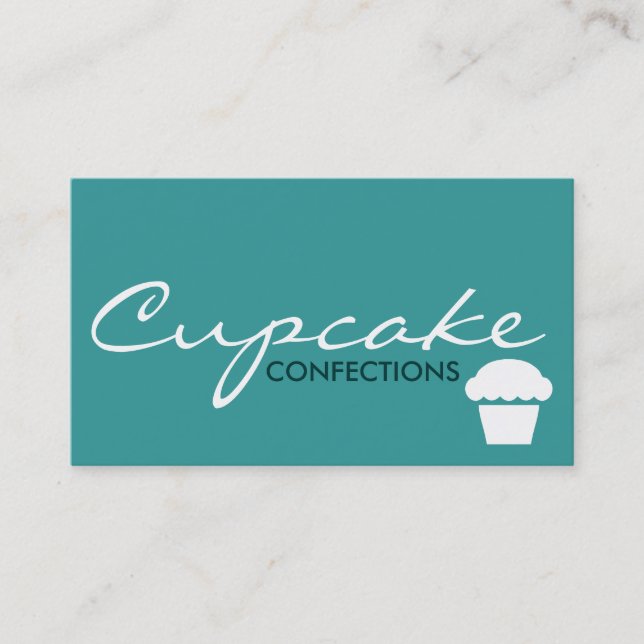 CUPCAKE confections (color customizable) Business Card (Front)
