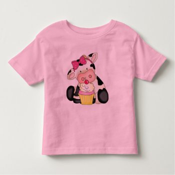 Cupcake Cow T-shirt by DoodlesSweetTreats at Zazzle