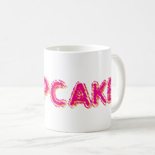 Cupcake Custom Pink Text Coffee Mug
