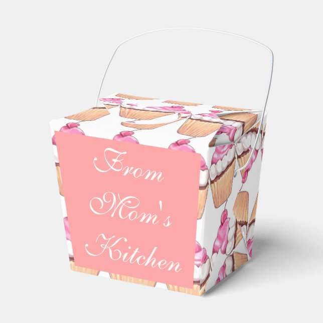 CUPCAKE CUSTOMIZABLE TAKE-OUT BOXES - YUMMY GIFTS (Front Side)