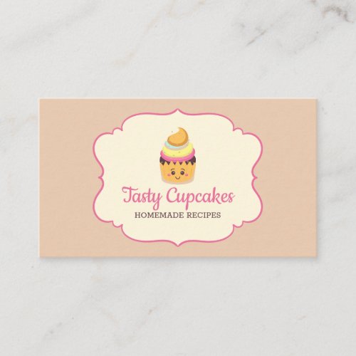 Cupcake Cute Baker desserts sweets Business Card