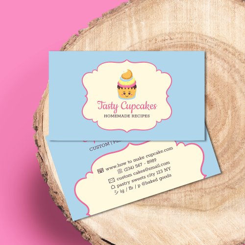 Cupcake Cute Baker sweets Business Card