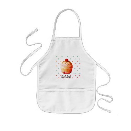 Cupcake Cute Cupcake Kids Apron Polka dots Kids Apron