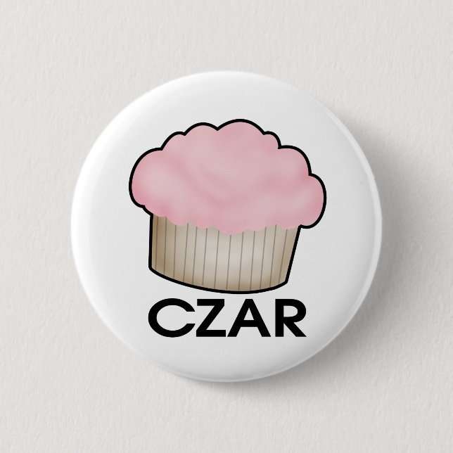 Cupcake Czar Button (Front)