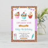 Cupcake decorating party invitation | Zazzle