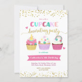 Cupcake Decorating Party Invitation (Front)