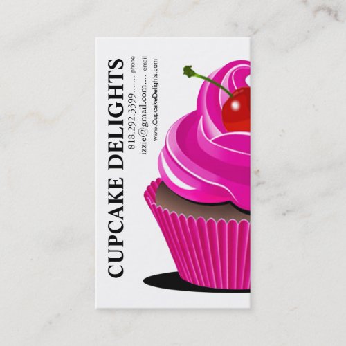 Cupcake Delights - Confections Desserts Pastries Business Card Template