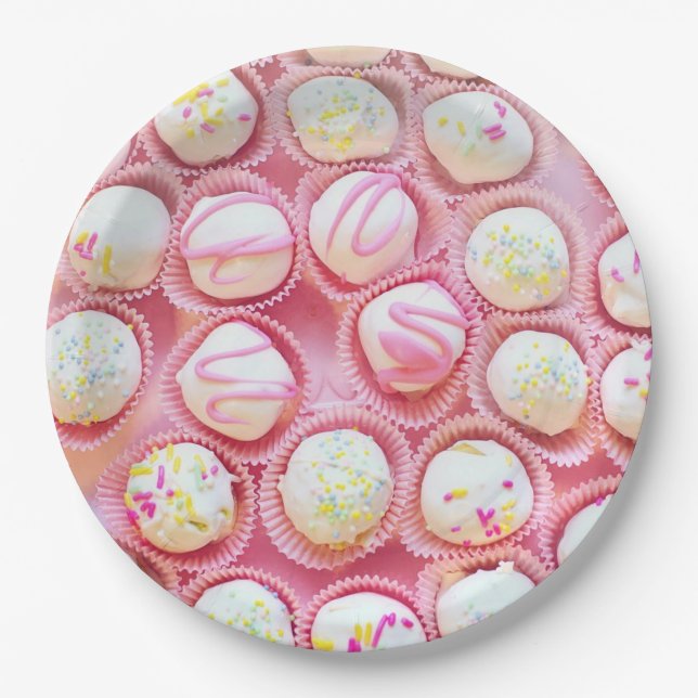 Cupcake Delights Paper Plates (Front)