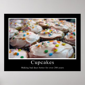 Cupcake Demotivational Style Poster