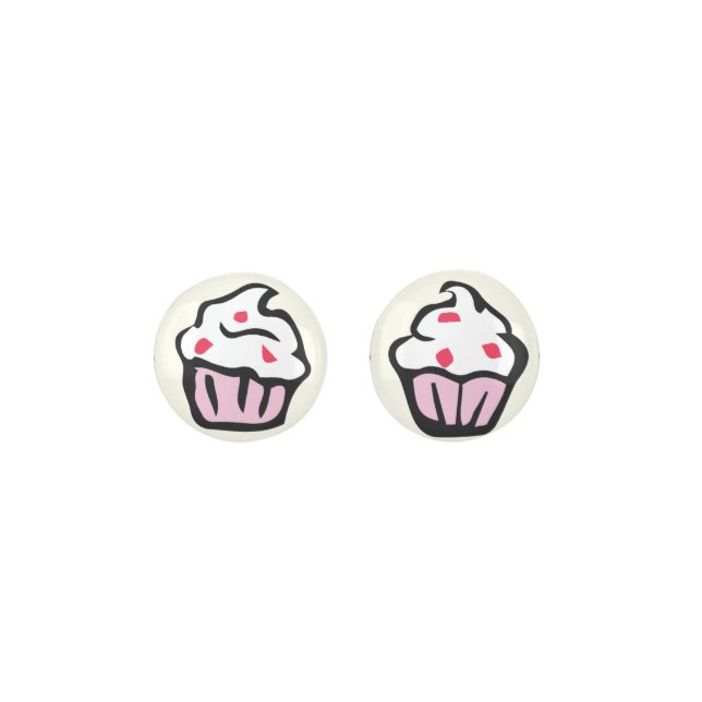 Cupcake Design Earrings (Front)