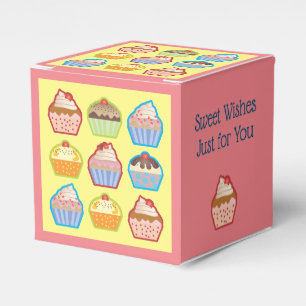 Cupcake Design  Favor Boxes