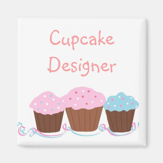 Cupcake Designer Magnet (Front)