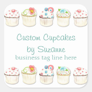 21 PERSONALISED GLOSS CUPCAKE STICKERS HOME BAKING CAKE MAKING WI LABELS