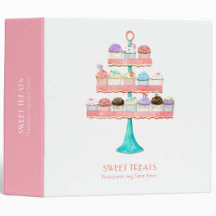 Cupcake Dessert Baking Bakery Business Package Binder