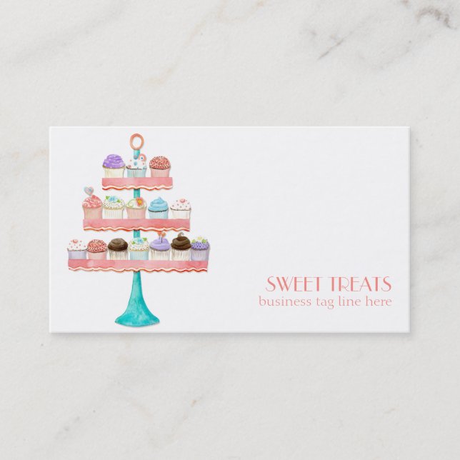 Cupcake Dessert Baking Bakery Business Package Business Card (Front)