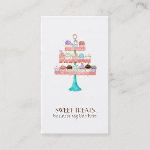 Cupcake Dessert Baking Bakery Business Package Card