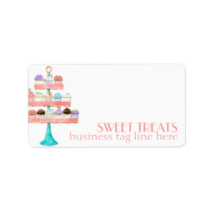 Cupcake Dessert Baking Bakery Business Package Label